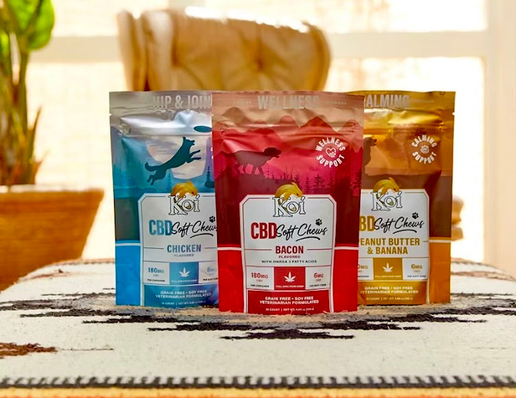 Koi Omega Dog Treats CBD WELLNESS/CALMING/HIP & JOINT Soft Chews
