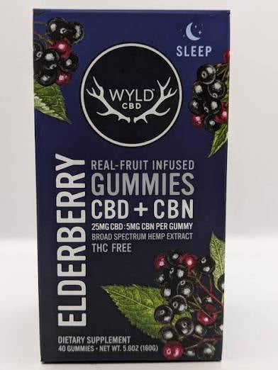 WYLD SLEEP Elderberry CBD:CBN Gummies | THC-Free