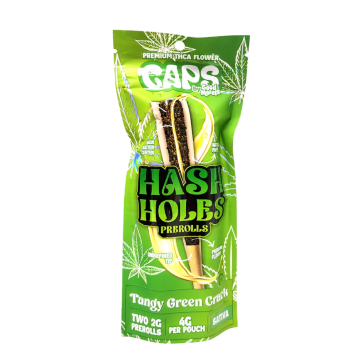 CAPS – Hash Holes – THCA Pre-Rolls – 2pk – 4g