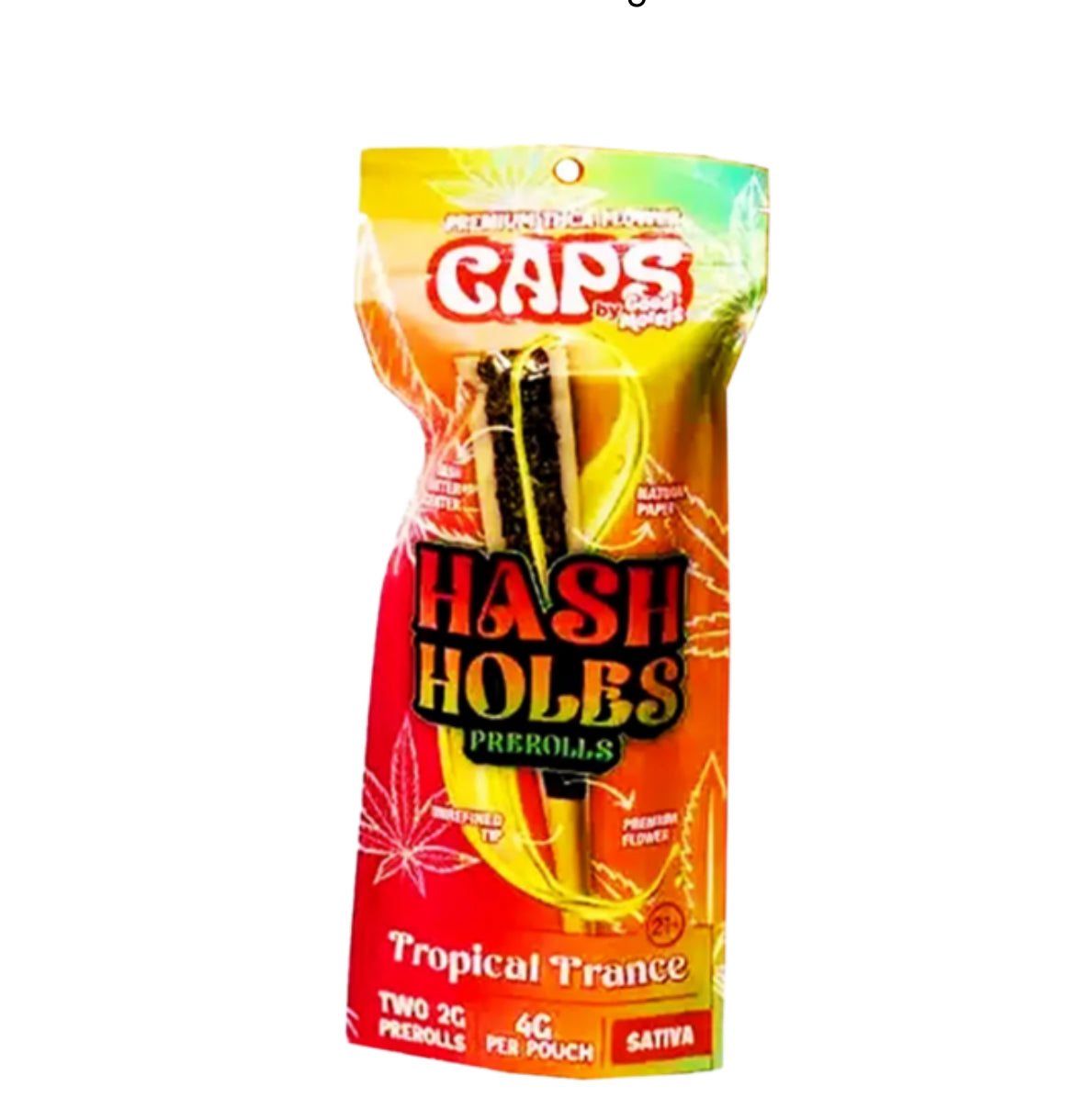 CAPS – Hash Holes – THCA Pre-Rolls – 2pk – 4g