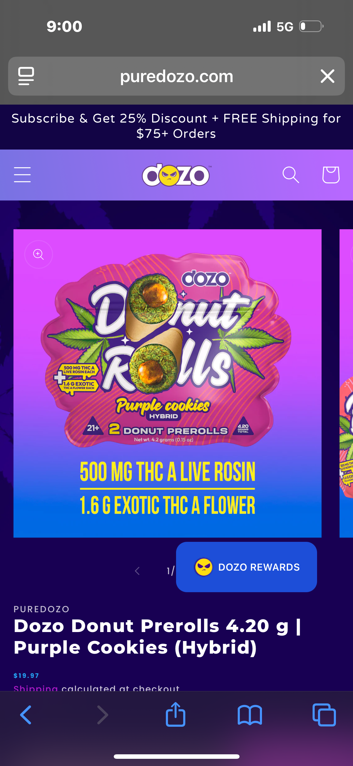 DOZO Donut Rolls 2pk 4.20G