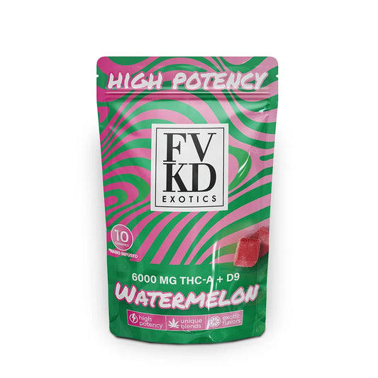 FVKD Exotics - High Potency THC-A + D9 Gummies - 6000mg