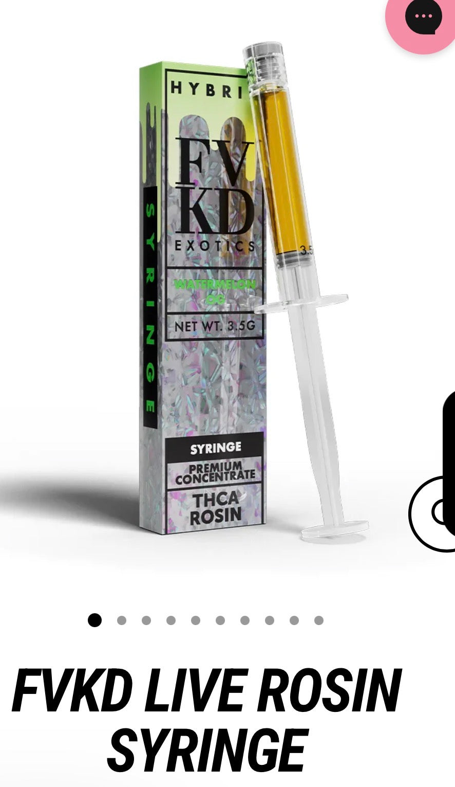 FVKD live rosin syringe