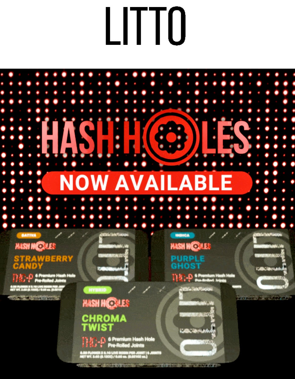 LITTO THC-P Hash Holes 6pk
