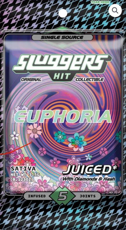 Sluggers - Hit: 6pk Juiced pre rolls Hash/Kief