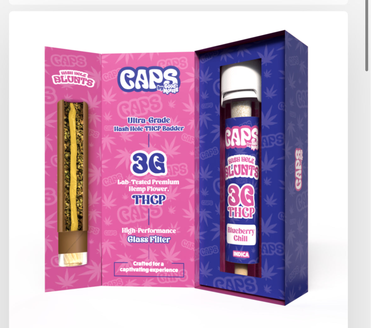 CAPS Hash hole 3Gr THCP Badder blunts -