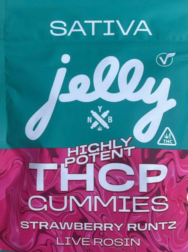 NYB JELLY Live Rosin THC-P 500mg GUMMIES 5 pk -         High Potency