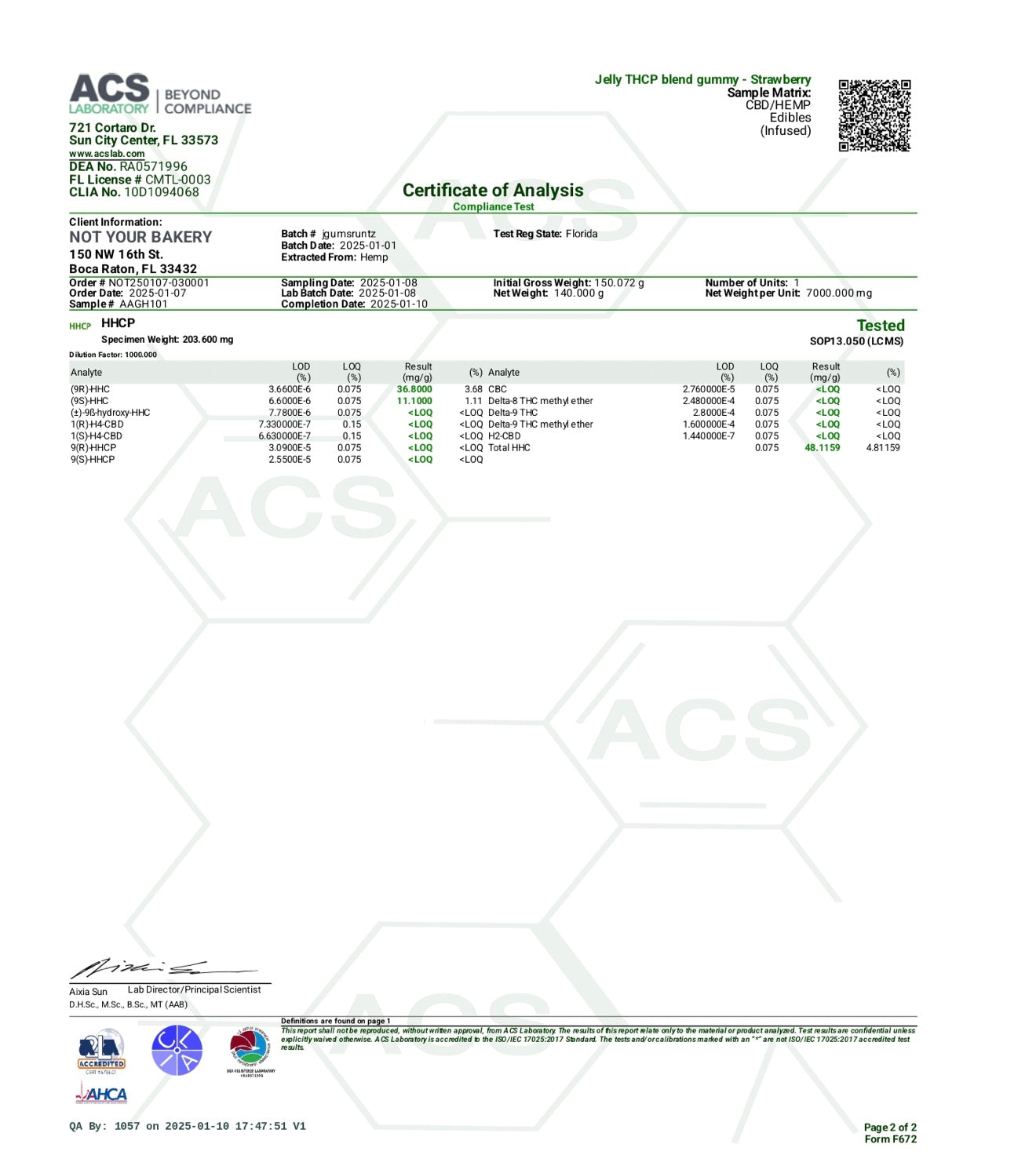 NYB JELLY Live Rosin THC-P 500mg GUMMIES 5 pk -         High Potency