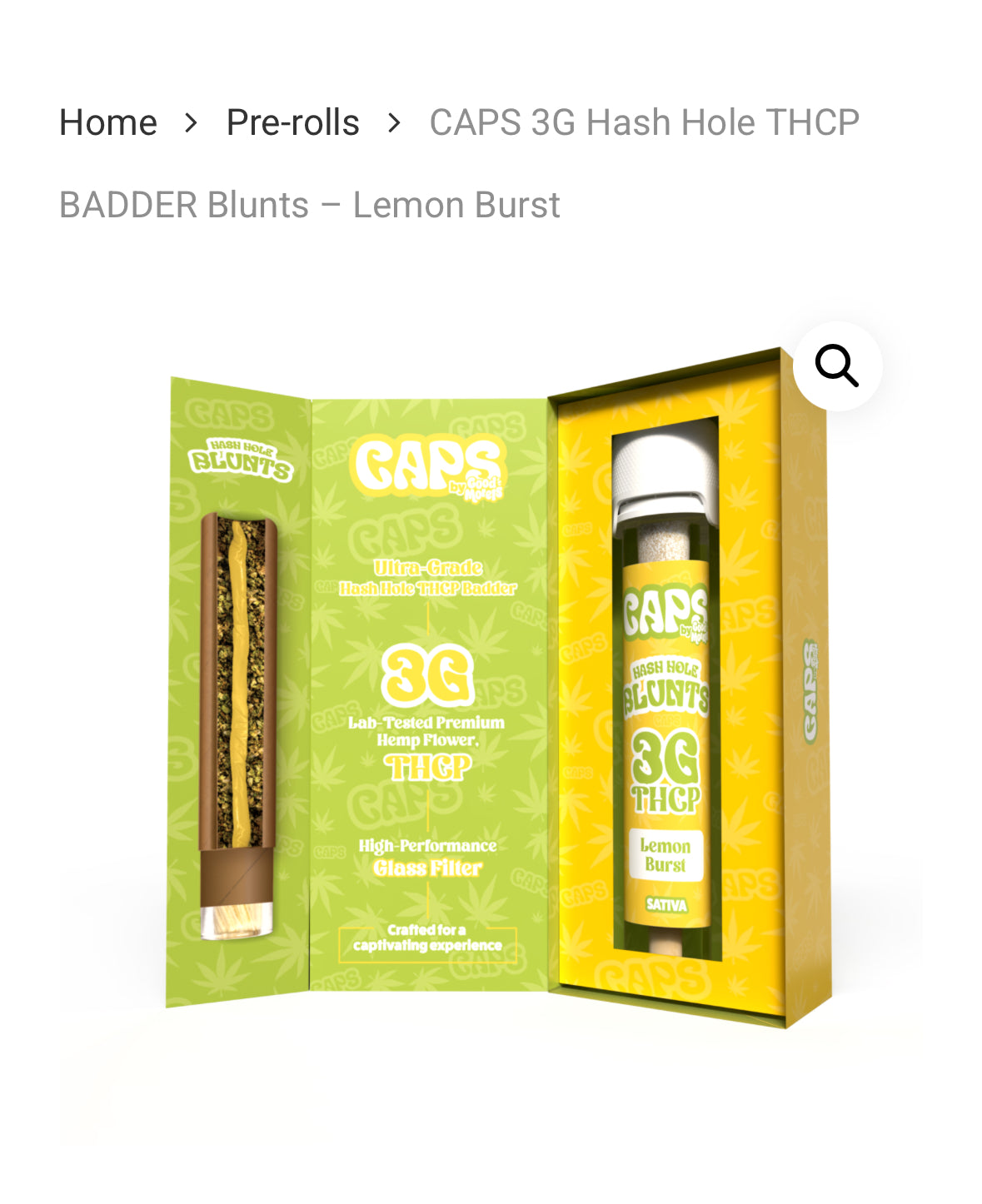 CAPS Hash hole 3Gr THCP Badder blunts -